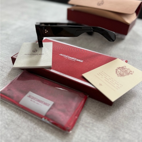 Jacques Marie Mage Black Sunglasses - Picture 8 of 9